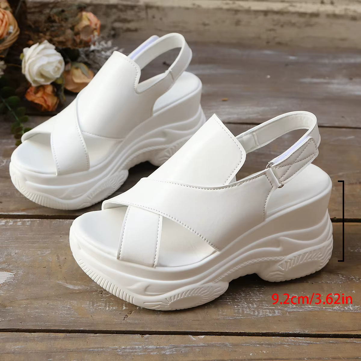 Chaussures grande taille pour femmes 35-42 mode d'été talon haut plate-forme confortable sandales à 