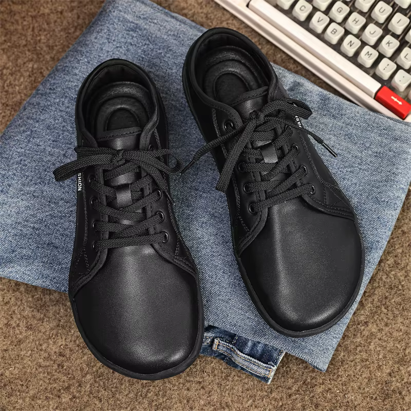Chaussures minimalistes taille 37-48 hommes et femmes bout large pieds nus décontracté en cuir artif
