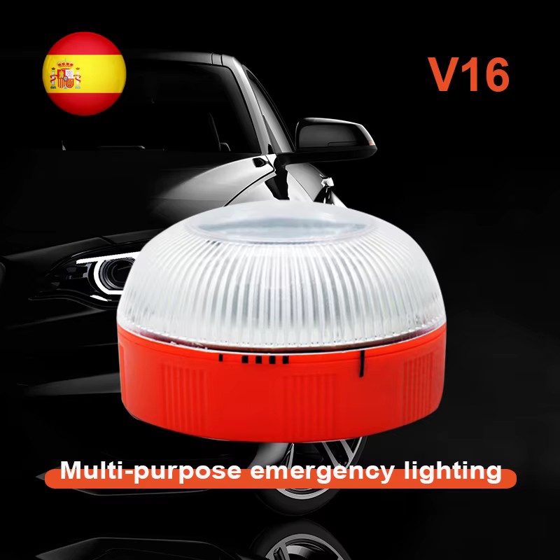 Lampe de poche LED d'urgence pour voiture V16, stroboscopique à Induction magnétique, lampe d'accide