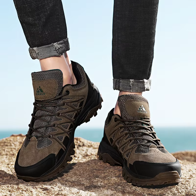 HIKEUP-Chaussures de randonnée en plein air pour hommes, bottes de trekking décontractées, baskets d