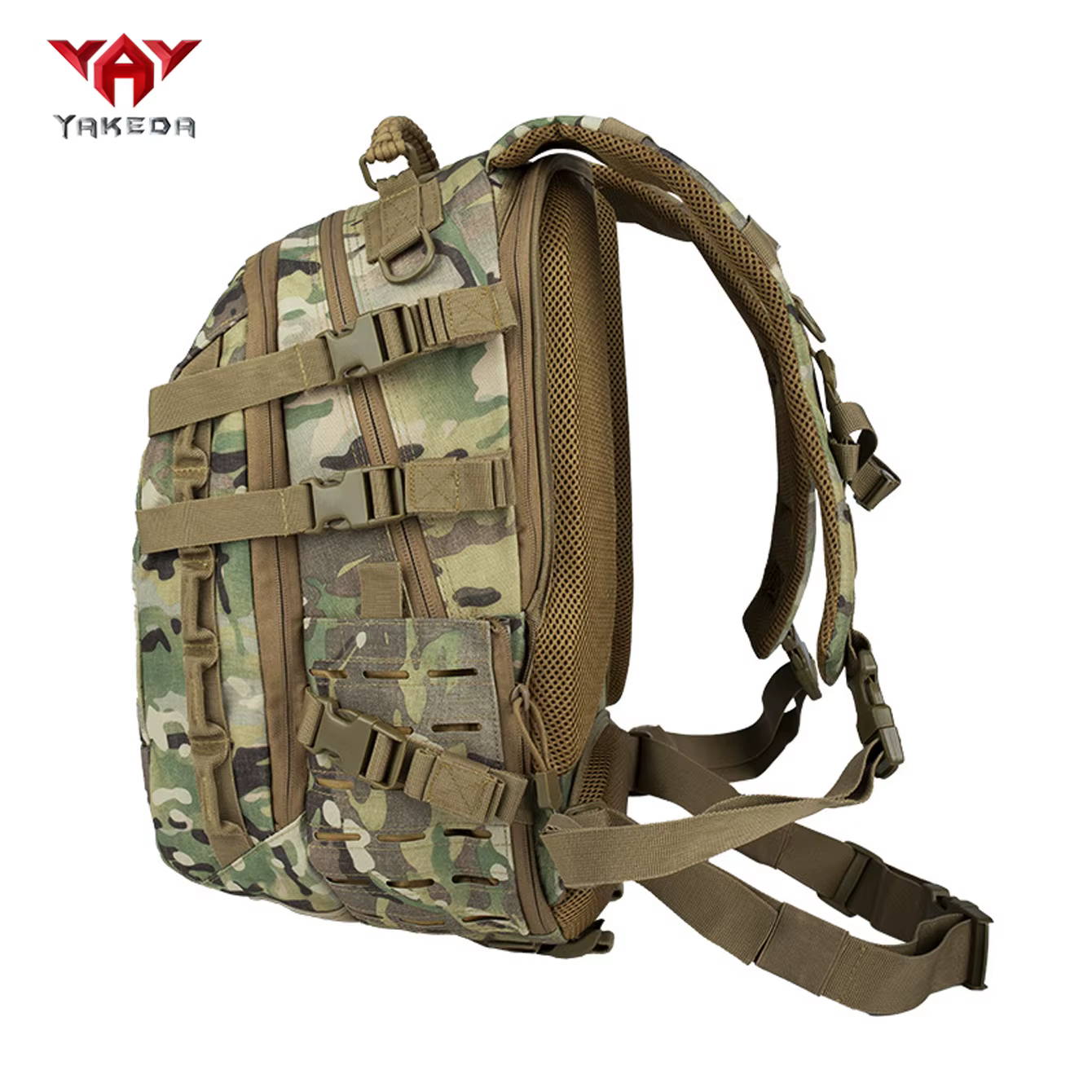 YAKEDA sac à dos extérieur grande capacité avec sangle de taille et de poitrine, bandoulière système