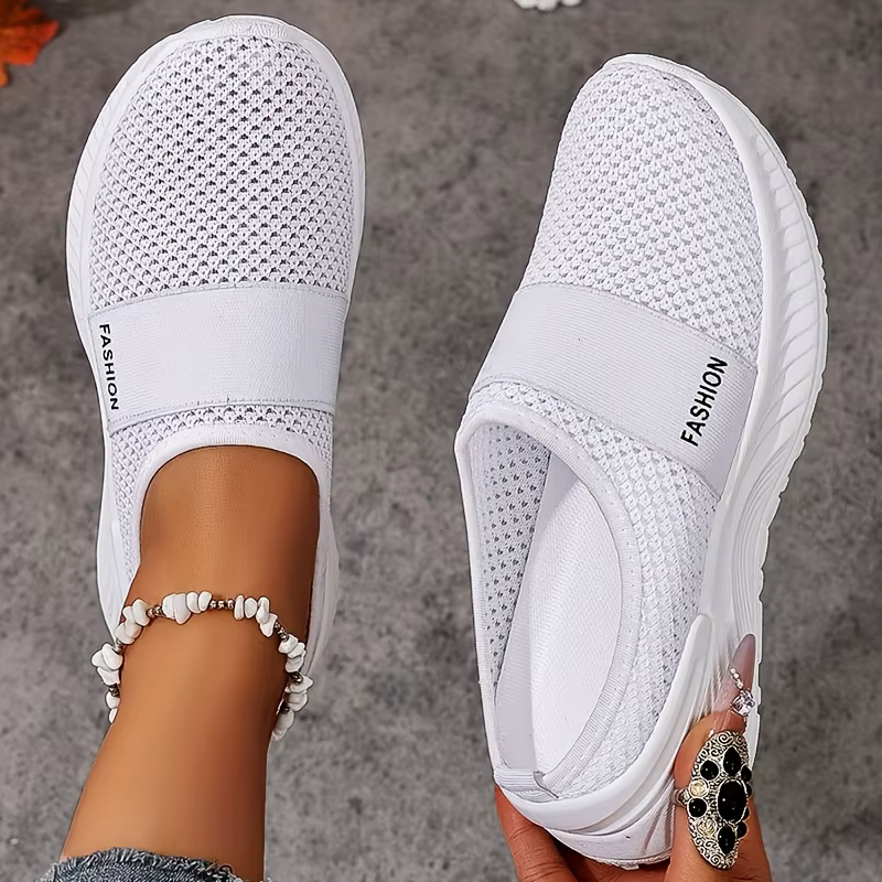 Chaussures de sentier confortables et respirantes pour femmes, baskets légères à bout fermé avec amo