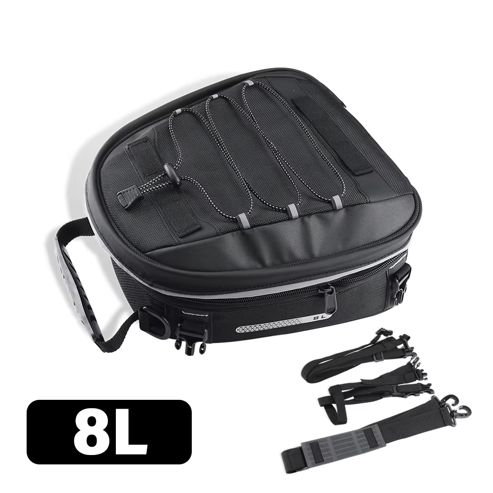 Sacoche de selle arrière pour moto 8L, sac de rangement universel pour moto, sac de voyage étanche p