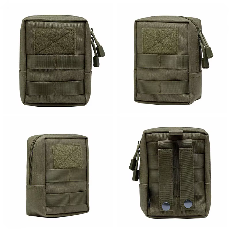 Sacs de taille tactiques d'extérieur 600D, pochette Molle multi-outils, sac de taille à fermeture éc