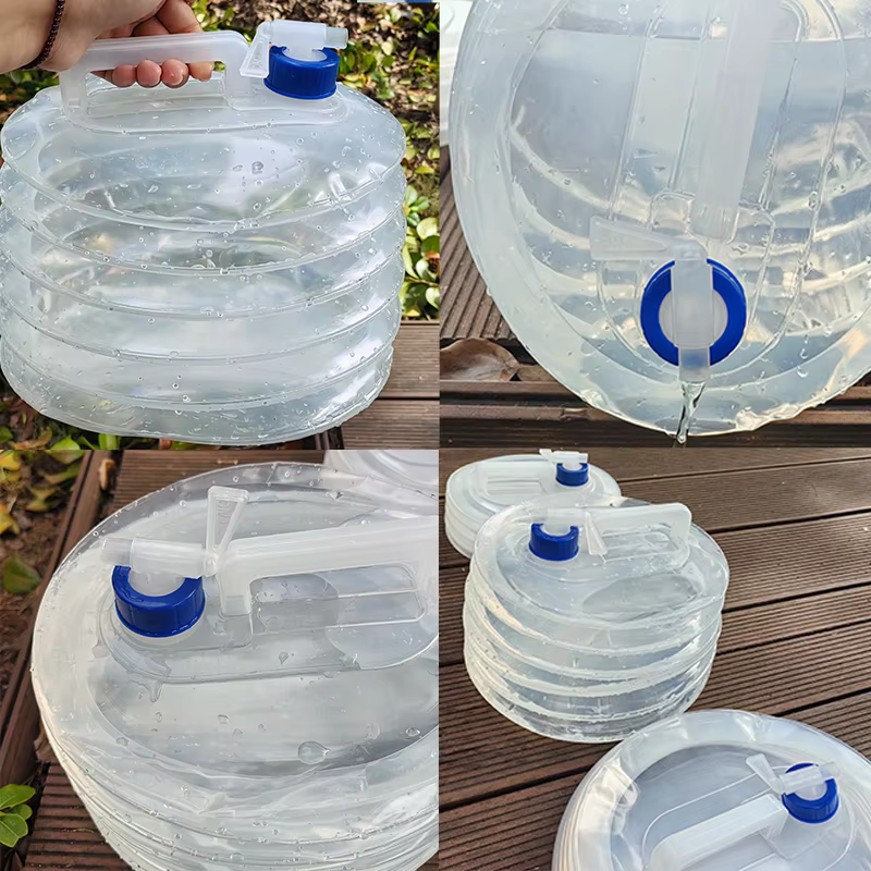 5 / 10 / 15l portable seau pliant réserve d'eau d'urgence réservoir pliable Camping extérieur randon