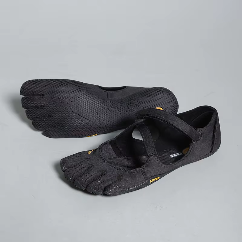 Chaussures à Cinq Doigts pour Femme avec Bride Réglable - Modèle Plat Minimaliste Confortable Pieds 