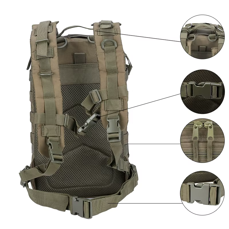 LQARMY 35L sac à dos tactique Molle sac à dos d'assaut hommes femmes sacs à dos voyage Camping Mochi