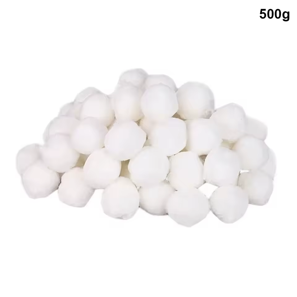 Boule filtrante pour piscine de 500g, média filtrant en fibre pour filtres à sable de piscine, netto