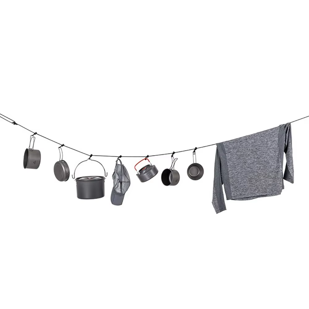 Corde à linge de Camping et de voyage, 3.5-5m, Portable et réglable, pour randonnée, hôtel, lavage d