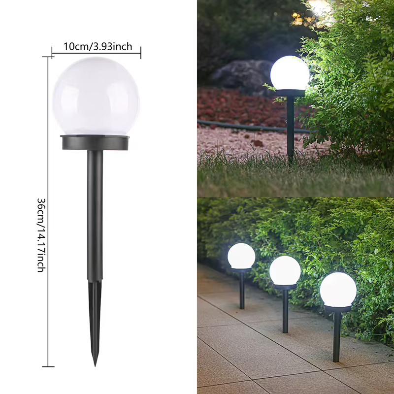 Lampes solaires pour sphère extérieure, paquet de 6 lampes de jardin LED, lampe étanche, pour patio,
