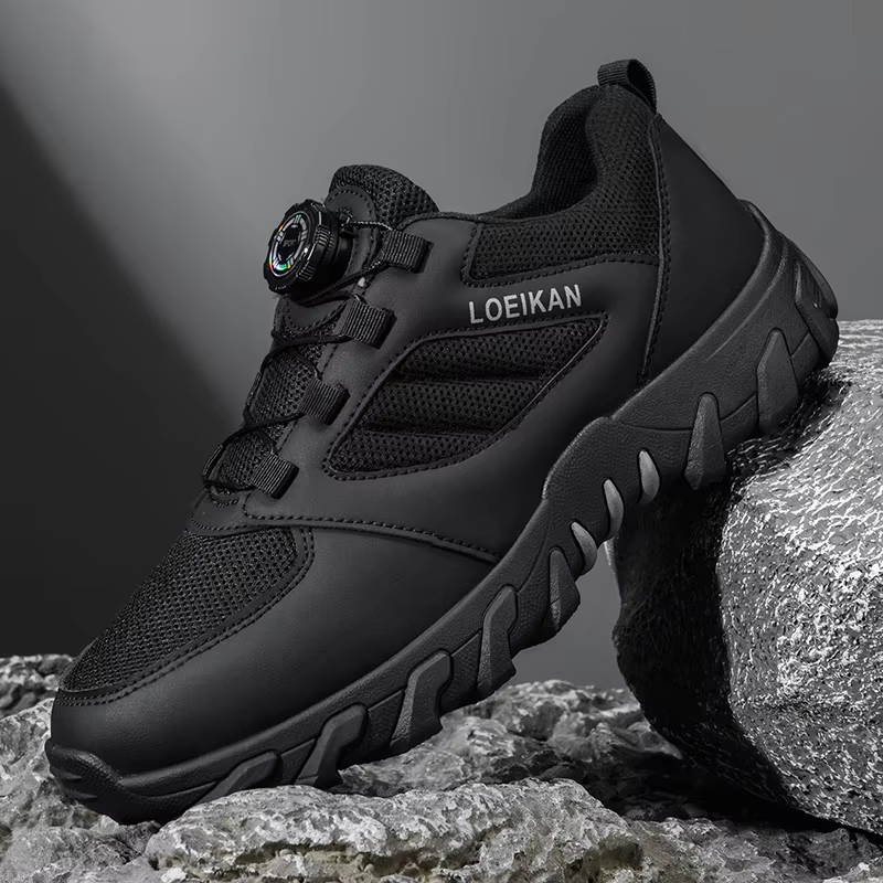 Chaussures de randonnée multifonctionnelles pour hommes LOEIKAN - Boucle rotative à verrouillage rap