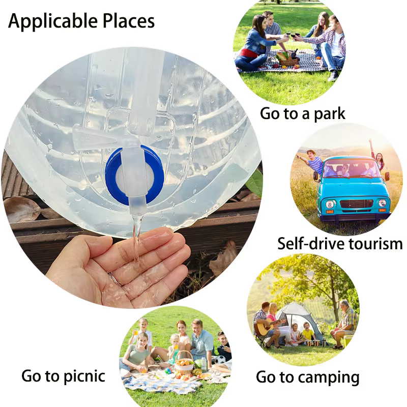 5 / 10 / 15l portable seau pliant réserve d'eau d'urgence réservoir pliable Camping extérieur randon