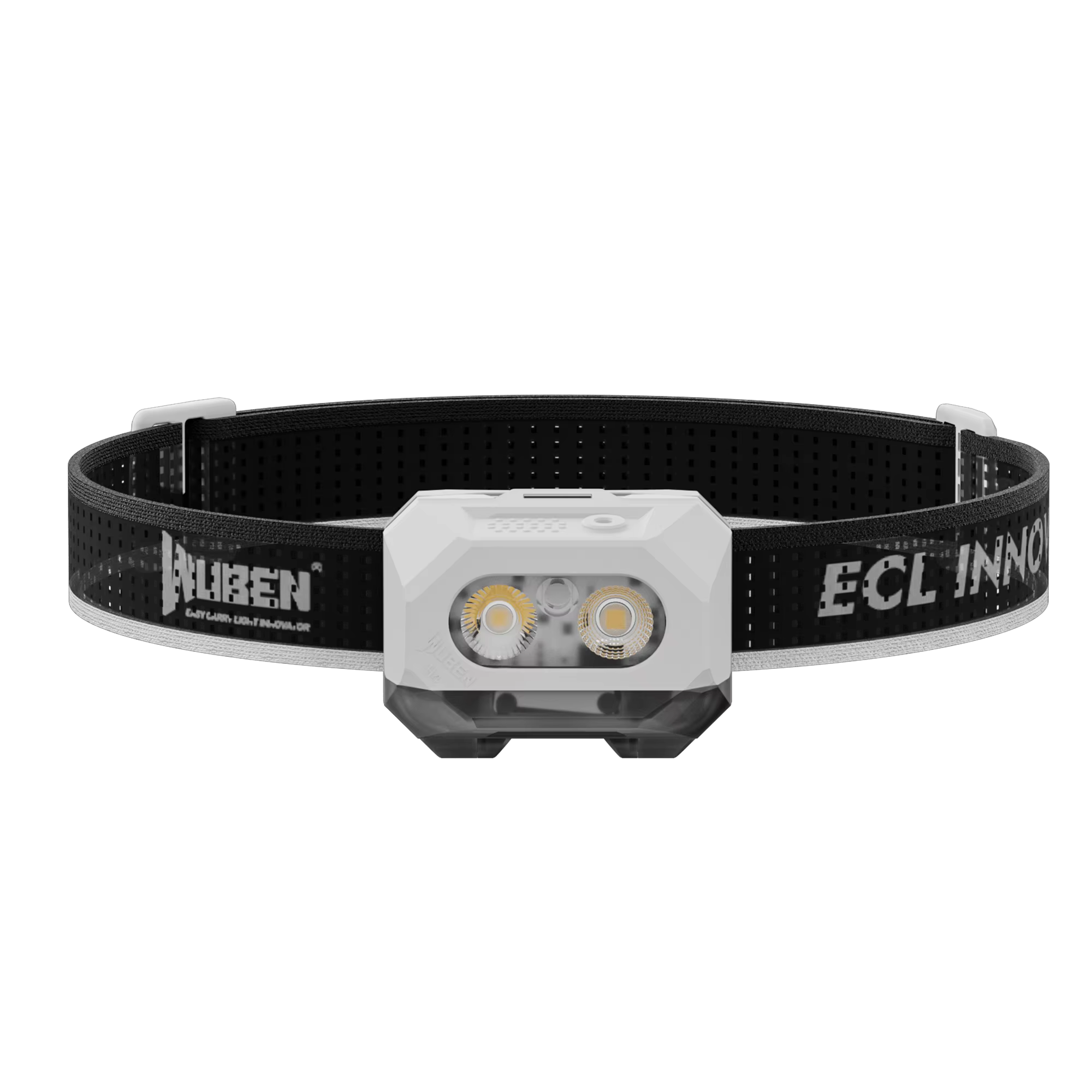 Lampe frontale WUBEN H4, lumière LED rechargeable 800LM, 80g, angle réglable, mains libres pour le c