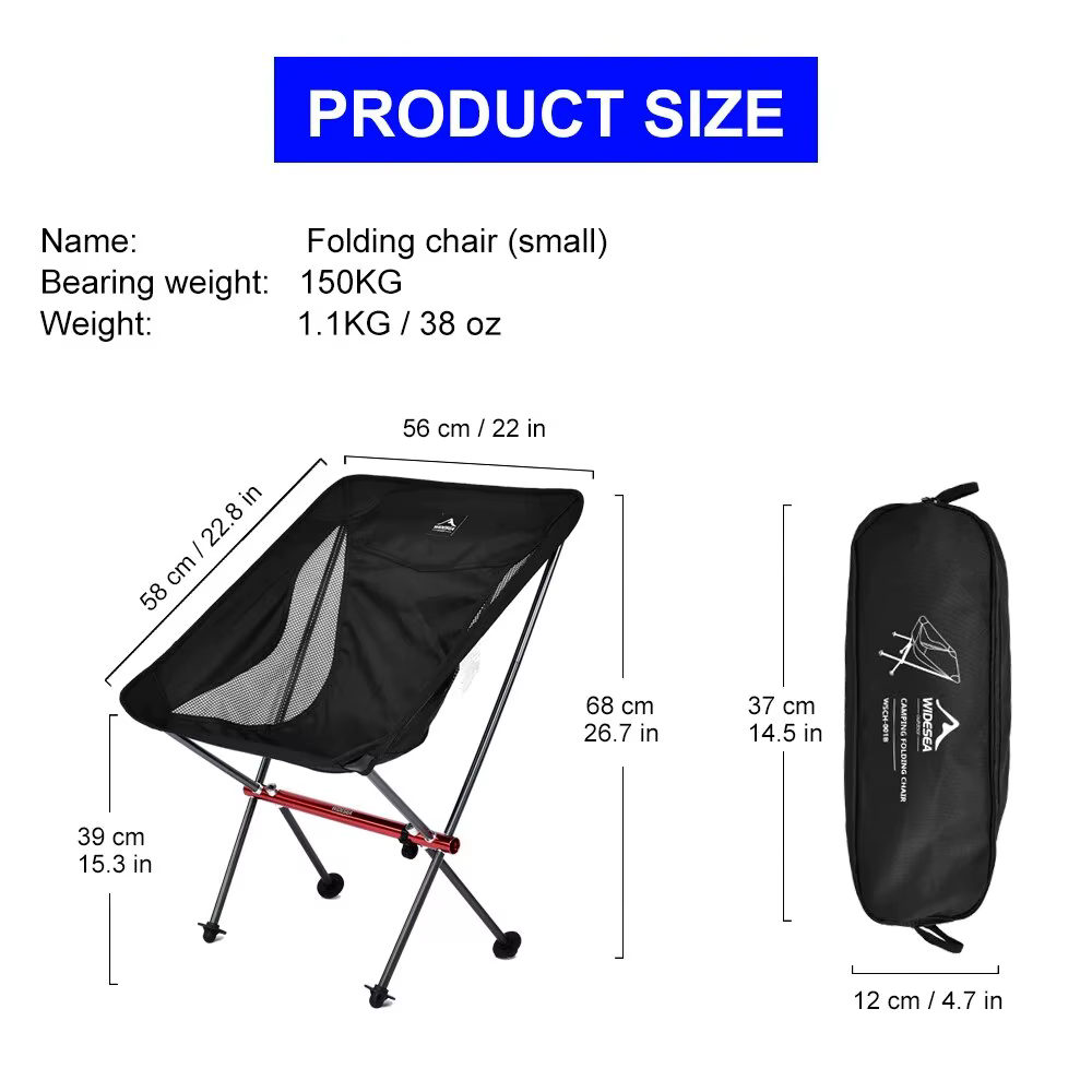 AliExpress Collection Widesea Camping Pêche Chaise Pliante Touristique Plage Chaise Longue Chaise po