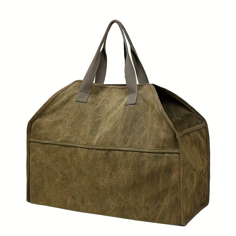 Sac de transport de bois de chauffage en toile cirée extra-large-sac fourre-tout portable, durable e