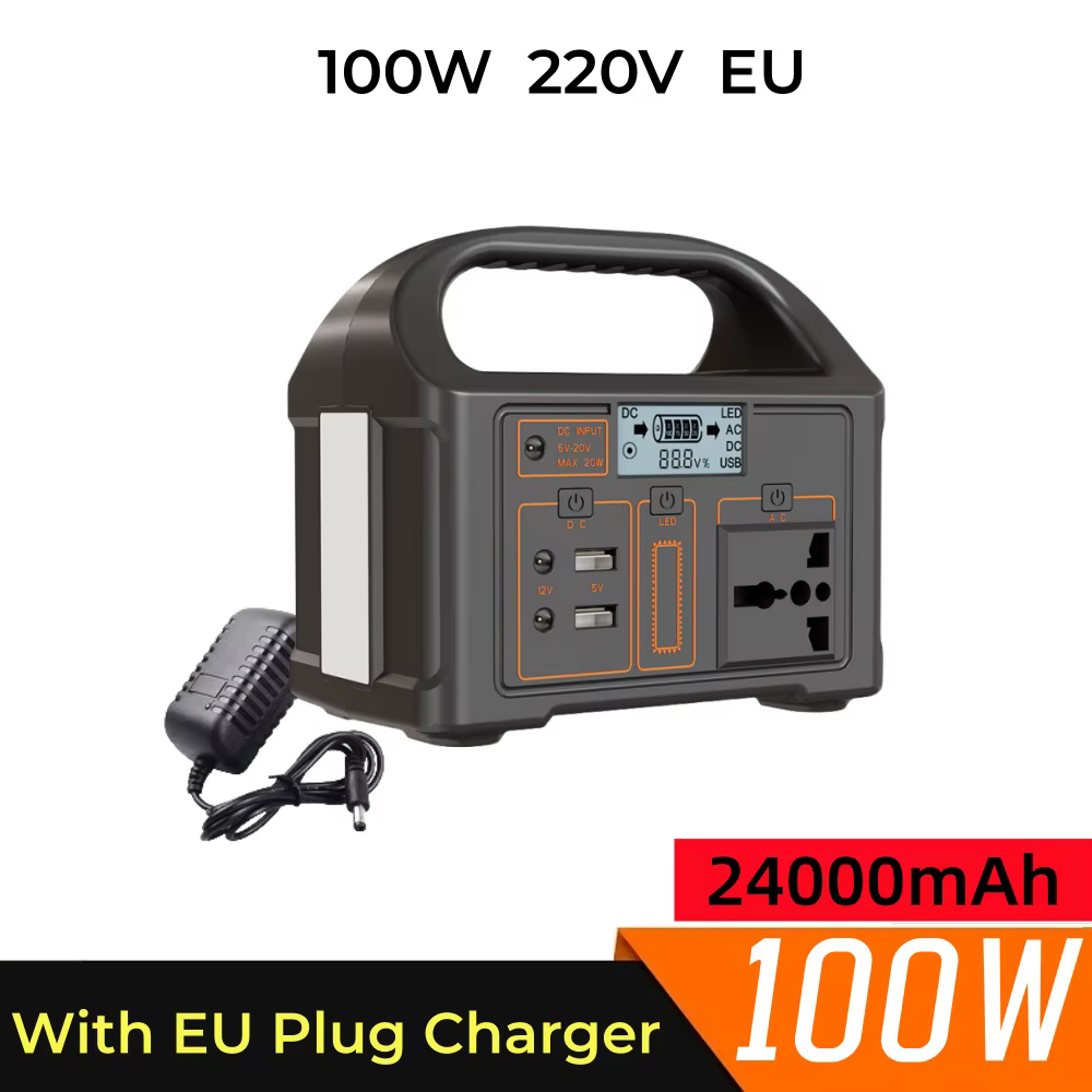 jsdsolar Générateur solaire portable 300W 500W, station d'alimentation solaire 110V220V, lampe LED,