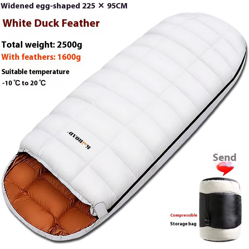 Lohascamping adulte vers le bas sac de couchage lavable en Machine ultraléger 3 saisons sacs de couc