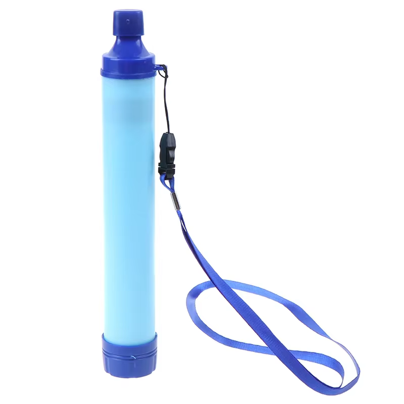 Filtre à eau extérieur 1 pièce, système de Filtration d'eau en paille personnel, purificateur d'eau 