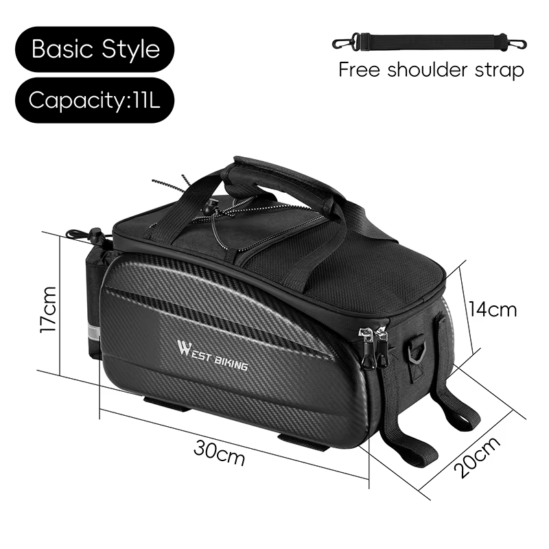 WEST BIKING – sac de vélo étanche en Polyester EVA 17-31l, grande capacité, voyage, sac de vélo en g
