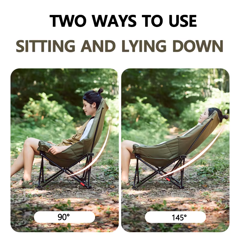 Chaise de camping Naturehike Relax, dossier haut, ultralégère, pliable, portable, capacité de charge