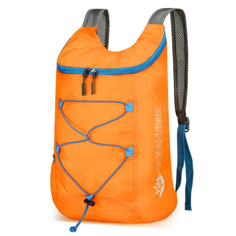 Sac à dos pliant multifonctionnel d'extérieur, sac de sport en tissu Nylon imperméable léger haute d