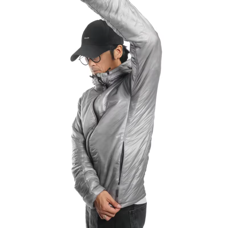 Ice Flame Clima Veste d'isolation dynamique en plein air ultraléger randonnée 7D Nylon Zip Jakcet ch