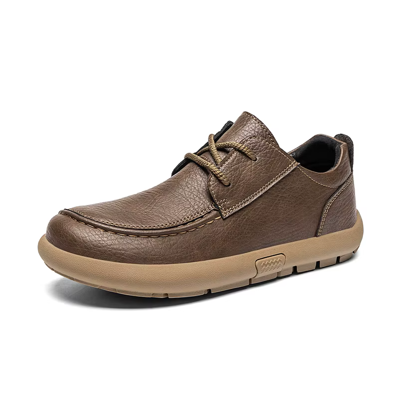 Chaussures plates décontractées pour hommes de marque, mocassins en cuir souple faits à la main, cha