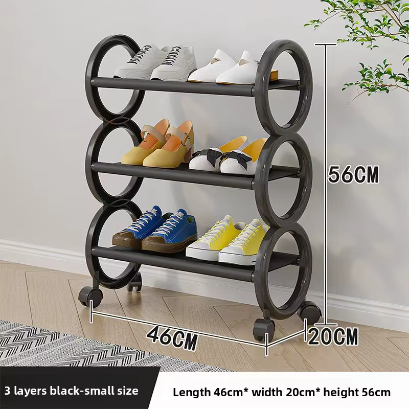 Meuble à chaussures étroit anti-poussière pour entrée et couloir, organisateur de rangement multi-ni