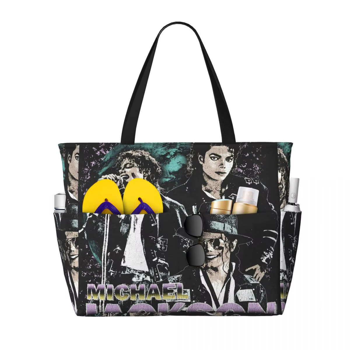 Michael Jackson sac fourre-tout de plage Sport Gym Yoga Duffle grand sac fourre-tout femmes sac de v
