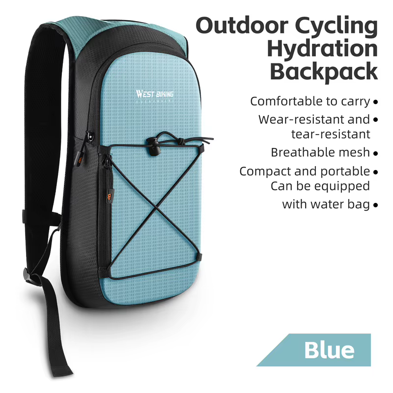 Sac à dos d'hydratation WEST BIKING 10L pour le cyclisme, les sports de plein air, la course à pied,