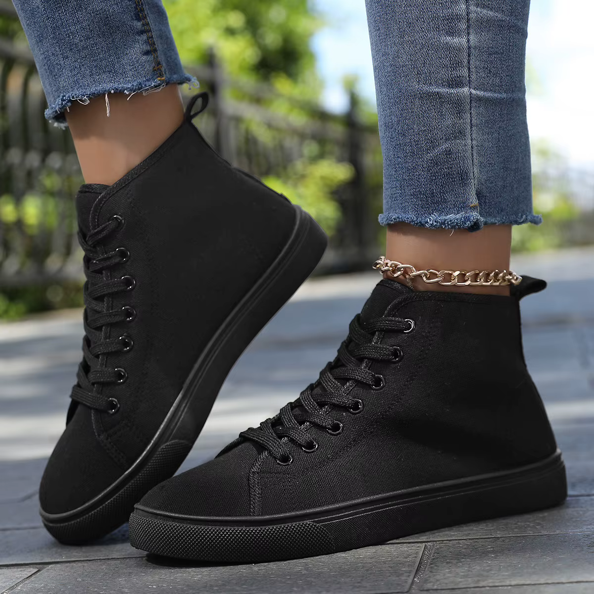 Chaussures montantes décontractées en toile vulcanisée pour femme, grande taille 45, blanc cassé, re