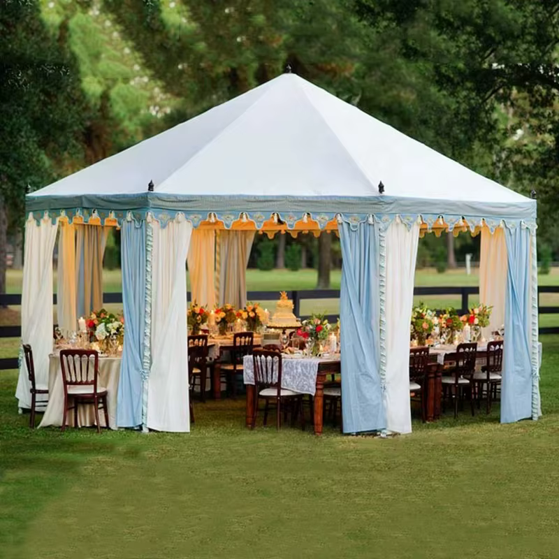 Tente Pagode en PVC Blanc avec Structure en Alliage d'Aluminium Personnalisée pour Événements, Dôme