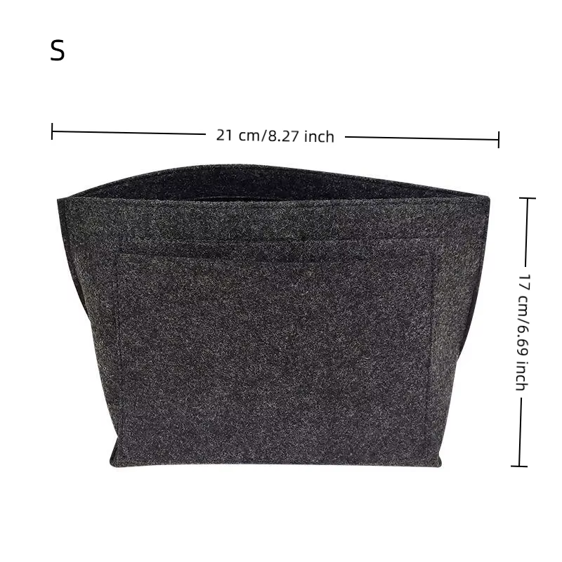 Insert en feutre pour sac à main, organisateur de sac de voyage portable en forme de dumpling, suppo