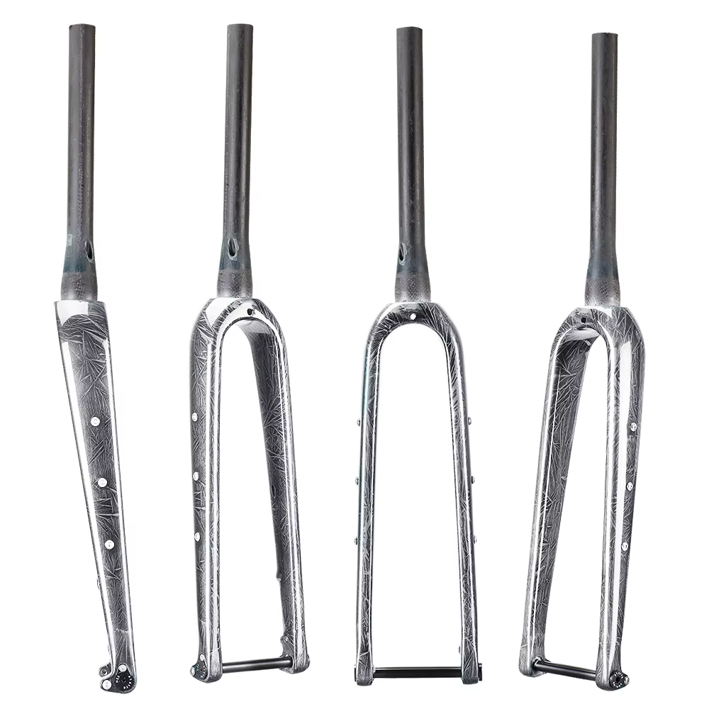 AIRWOLF 700C fourche à gravier frein à disque fourche de vélo de route pneu Max 700 45C ou 27.5*2.1 