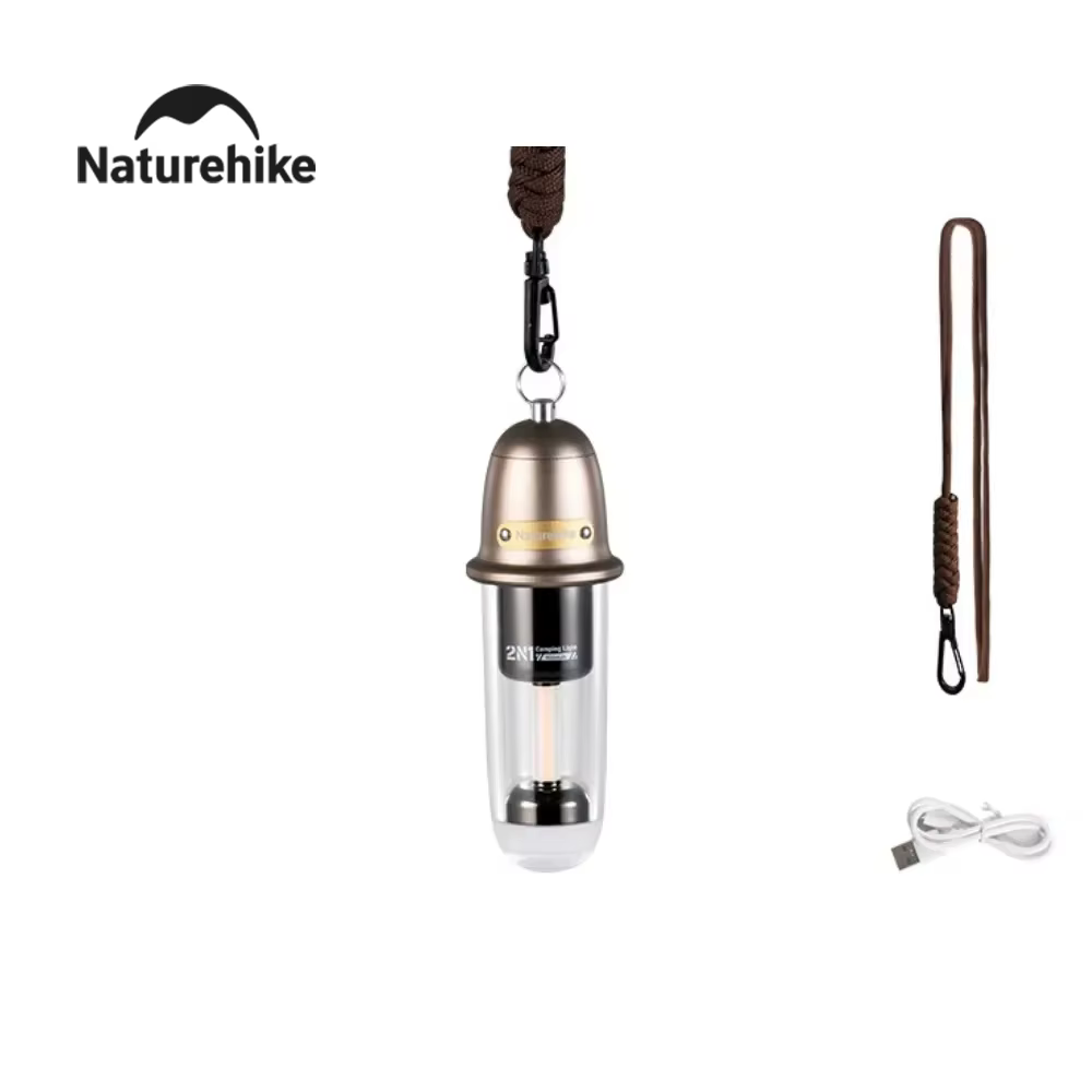 Naturehike – lampe de Camping ultralégère 2 en 1, Double modèle, lampe d'ambiance de randonnée, étan