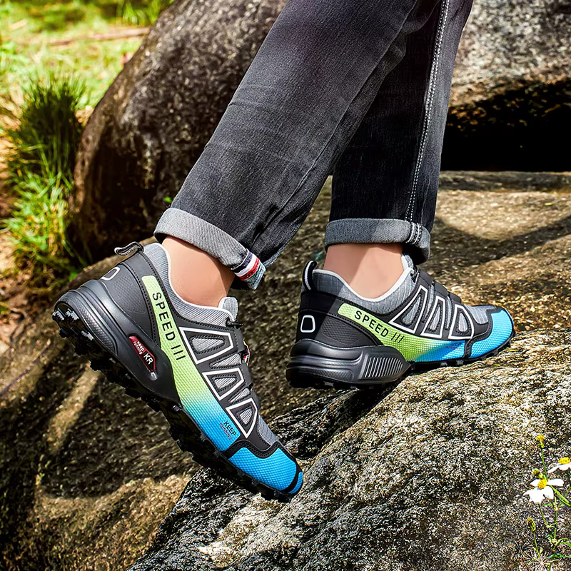 Chaussures de randonnée imperméables pour hommes et femmes, chaussures de sport d'extérieur à lacets