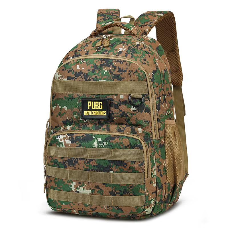 CamSolomon-Sac à dos DulBackpack pour homme, grande capacité, style PUBG extérieur, sac d'école de v