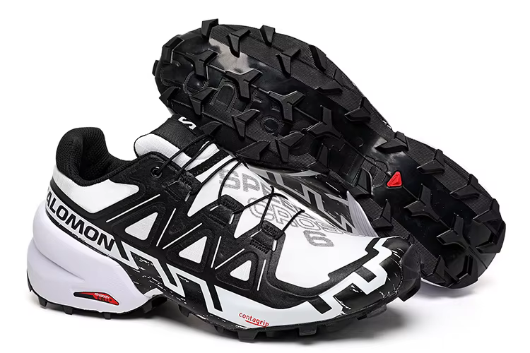 Chaussures de trail running Salomon Speedcross 6 rouge/noir pour homme | Semelle extérieure Contag