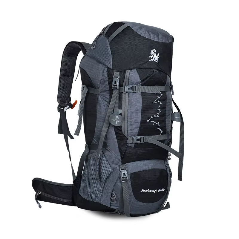 Nouveau Grand sac à dos de tente pratique extérieure 80L avec cadre en métal sac à dos de Camping de