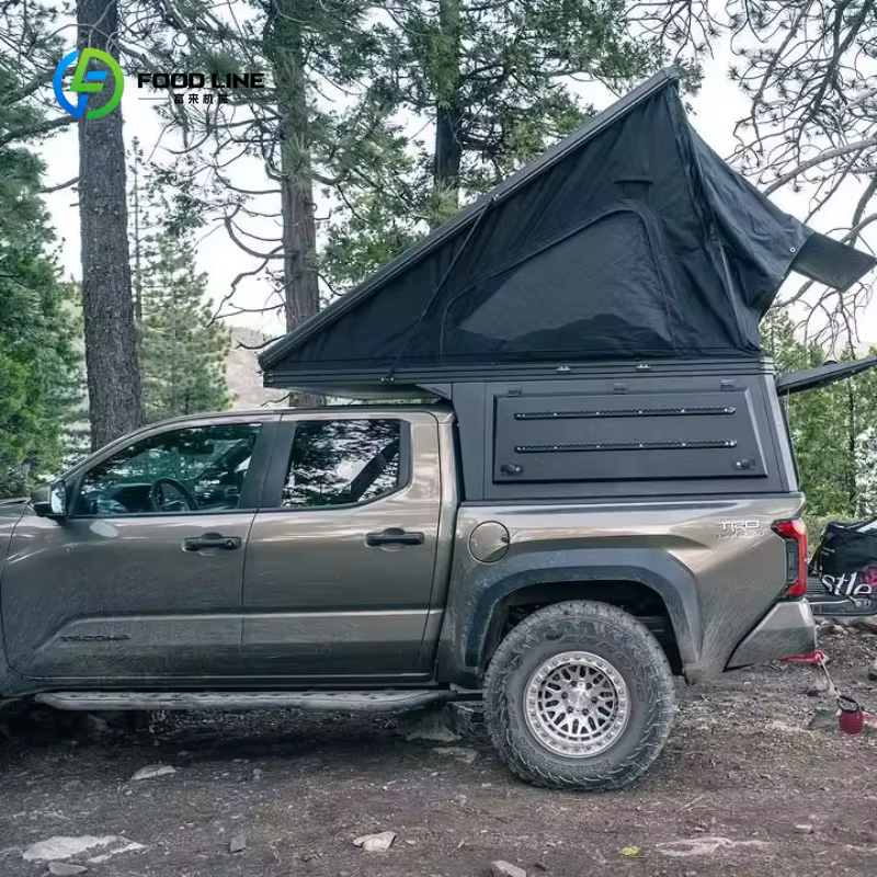 Camper Shell Personnalisé pour Pick-up 4x4 avec Tente de Toit Escamotable à Coque Rigide pour le Cam