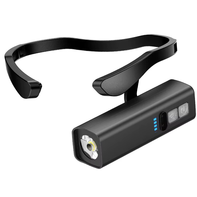 Lampe frontale à clip d'oreille 2026 – Phare LED lumineux, lampe frontale rechargeable et étanche po