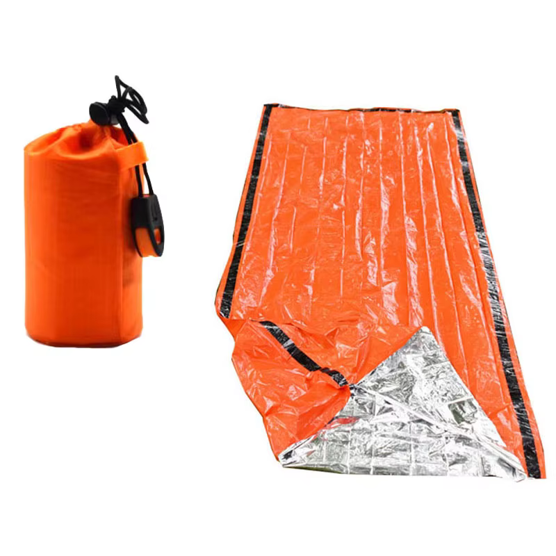 Sac de couchage de survie d'urgence Portable et étanche, équipement de Camping Edc en plein air, sac