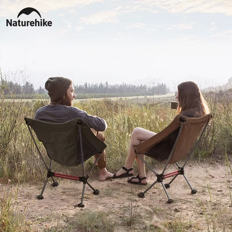Naturehike Camping lune chaise légère Portable en alliage d'aluminium siège pliant sac à dos chaise
