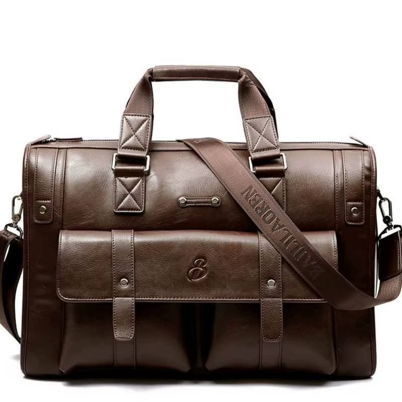 Porte-documents en cuir pour hommes, sac à main d'affaires de grande capacité, sacoches Vintage, sac