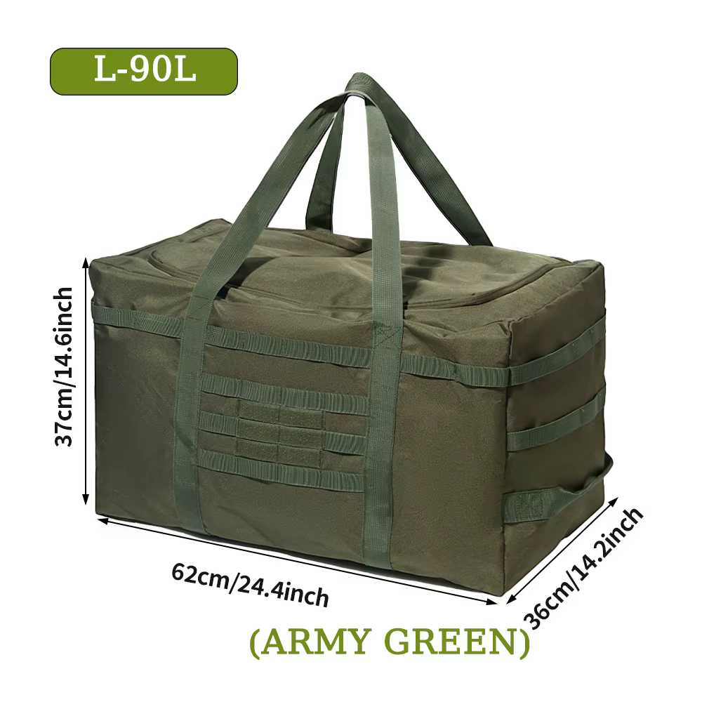 Grand sac de sport (capacité 60L/90L en option) - Pour le chargement des équipements, le stockage de