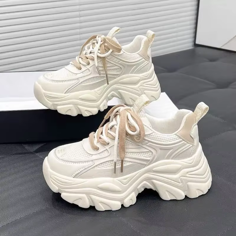 Chaussures à plateforme pour femmes, Chaussures pour femmes, Blanc, Haut sur plate-forme, Qualité co