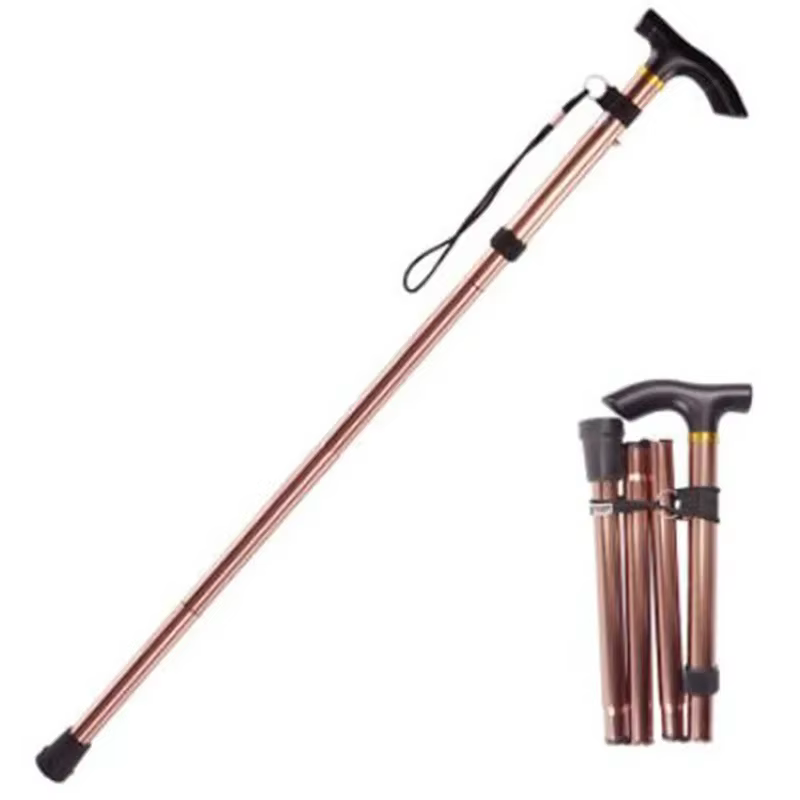Bâton de marche multifonction bâtons de Trekking béquilles pliantes télescopiques bâton de randonnée