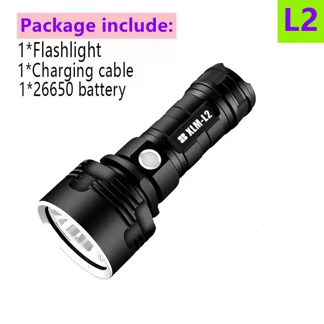 P70 L2 lampe de poche lampe de Camping Super puissante USB charge lampe de poche extérieure 26650 ba