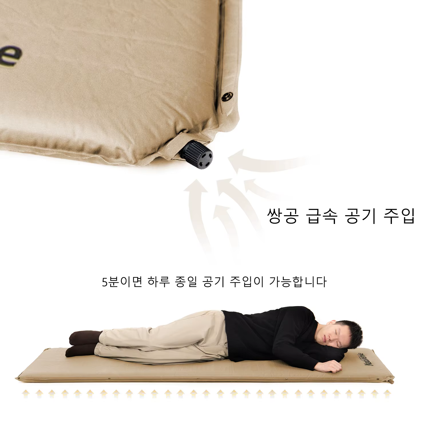 Natureifa-Matelas Auto Air Pliable et Imperméable, Lit de Camping, Polymères de Sommeil Auto-Gonflan