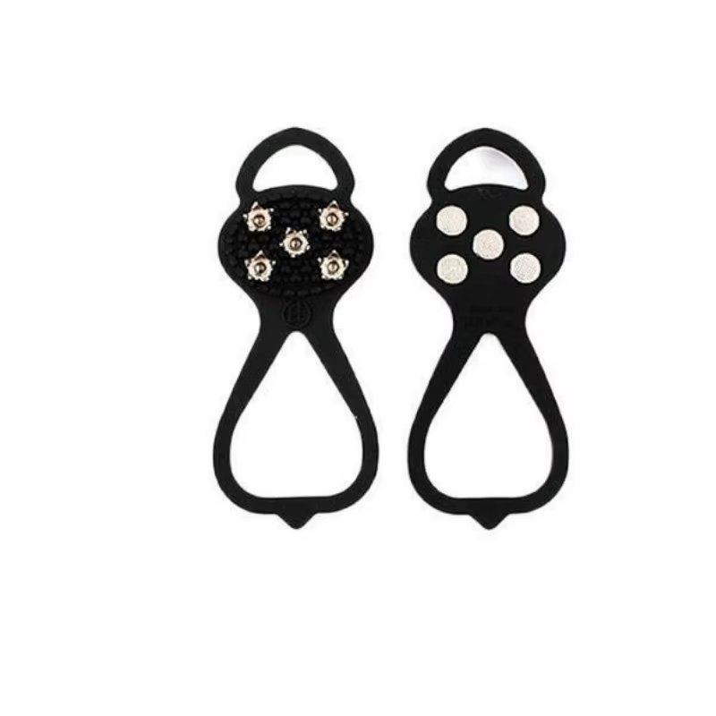 1 paire 5 goujons anti-dérapant glace neige Camping chaussures de marche bottes de sécurité d'hiver 